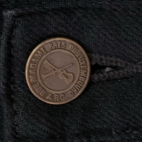 A.P.C. High Standard Jeans High Rise Denim Black Crop Jeans - Picture 11 of 12